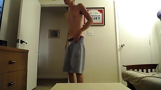 Twink strips and beats one off