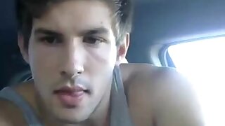 Str8 hot twink jock jerks in his car