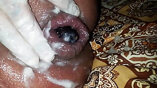 Big toy blasting my ass hole big gapes beautiful rosebuds comes out with yammi anal cream