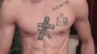 Asian dotado jerk off