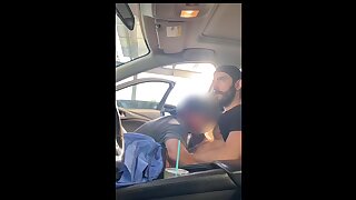 A sexy young bearded guy flirts from his car with his ass and genitals exposed... and this attracts a lot of horny guys who come to jerk him off, suck him and even eat his ass...
