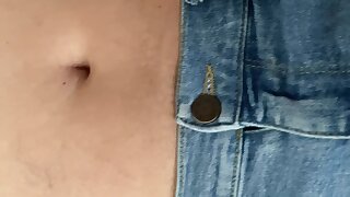 Massaging a man bulge