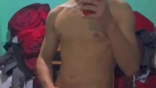 Egyptian male showing his dick and playing with