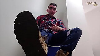 STEP GAY DAD - EAT RUBBER&excl; - HOT DILF STEPUNCLE HAD A BAD DAY & WANTS YOU TO EAT & LICK HIS BOOTS&excl;