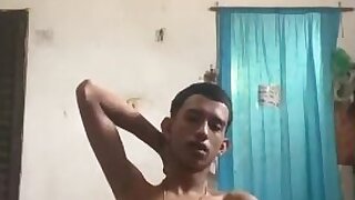 Playing with his cock