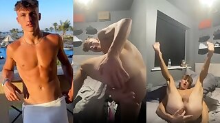 straight tiktoker plays with his virgin hole