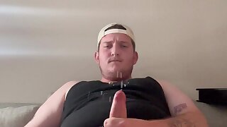 Chubby White Guy Messes His Face Up