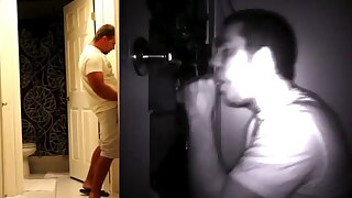 Drunk straight guy being sucked at the Gloryhole