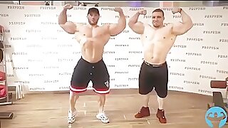 Mikhail Volinkin shows Andrey Skordomnyy his old school