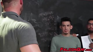 Student fucking slutty proffesors tight ass before rimmming