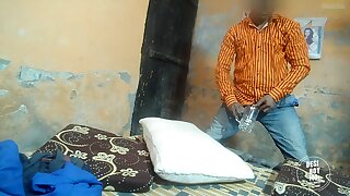 Hot Indian boy eating cum and drinks warm fresh juice