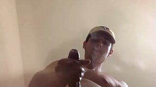 Teen busts huge load standing over camera - ThisVid.com