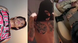 Tatted Latino gangster boy gets sucked by two dudes - ThisVid.com