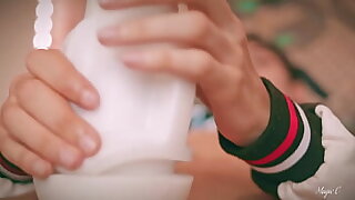 Hot Twink Magic C Fucking A Fake Pussy Until He Cums Over The Cameraman