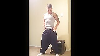 Young Michael Hoffman posing