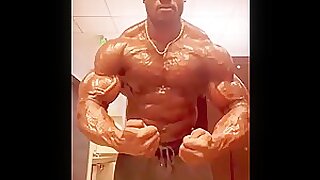 BLACK MUSCLE IN RESTROOM