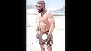 muscle hunk workout