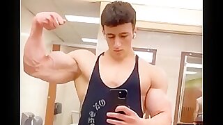 Huge young biceps