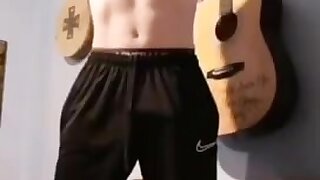 Super hot twink showing off what he got.