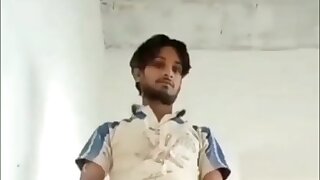 Desi twink shows to us his hard dick