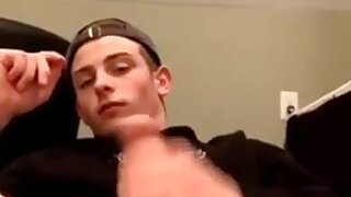 Twink is jerking off on Snapchat.