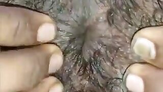 Desi shows his ass pink hole