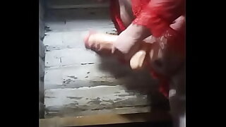 Anal fuck of a HUGE ASS of a gay man in a red shirt