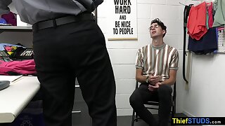 Nerd thief barebacked by vigilant LP officer Cole Church