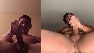 Two brothers baited cumming side by side