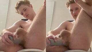 straight boy playing with his virgin hole