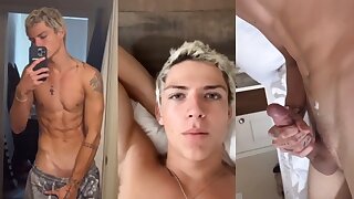 Cute boy wakes up very horny