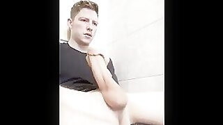 Felix wanking his huge dick and cumming