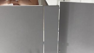 Spying on another guy at truckstop