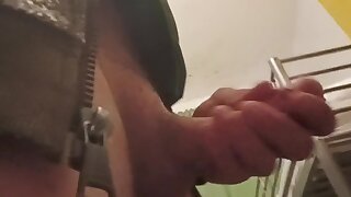 A grown man jerks off and cums