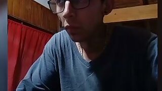 Argentina nerdy str8 26yo jerks for girl (no cum)