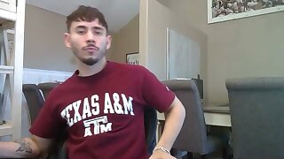 He shows off his nice ass and spreads his pink pussy spread wide open