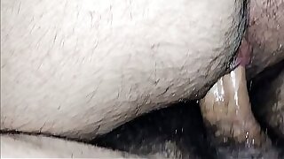 Gay couple close up creampie