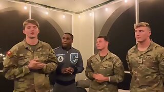 Watch these cute military dudes.