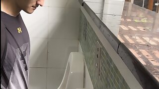 Asian urinal spycam ....