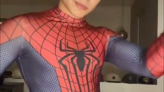 Watch this compilation of spiderman's in their suits having fun.