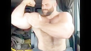 cute musclebear truck cab bicep loop