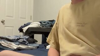 Straight alpha jerking off