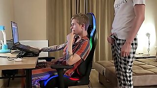 I am Fucked by my Stepbrother with a Big Dick&comma; Deepthroat Blowjob and Anal Fucking