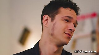 Gays rim and anal fuck at service station